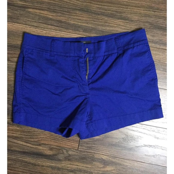 J Crew womens royal blue shorts size 4 - Picture 1 of 3